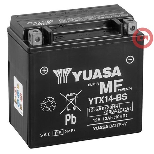 Batteria yuasa ytx14 - yuasa, ytx14-bs