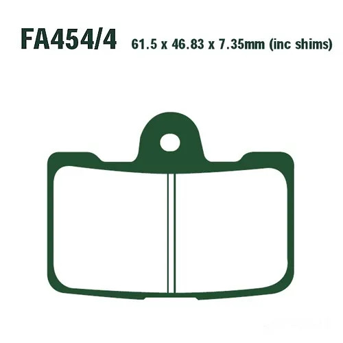 Pastiglia freno ebc fa454 - pastiglia,