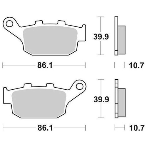 Pastiglie freno sbs 161hf - pastiglie,